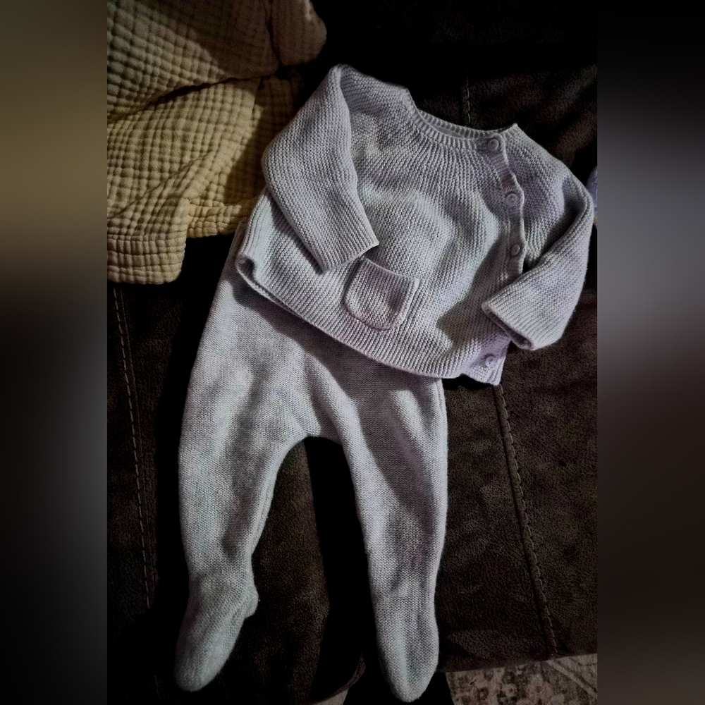 Zara Light Lavender Knit Matching Set